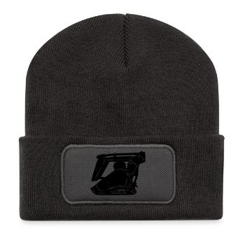 Machine vibrante Stratemaker ou plaque vibrante - Beanie recyclé à patch - charbon - Devant