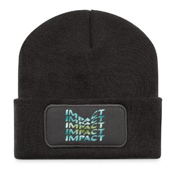 Zone of maximum impact - Recycled Patch Beanie - dark grey - Front