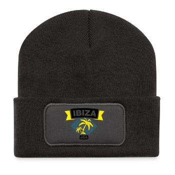 Equipe d’enterrement de vie de garçon IBIZA - Beanie recyclé à patch - charbon - Devant