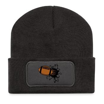 Football volant Sprint - Beanie recyclé à patch - charbon - Devant