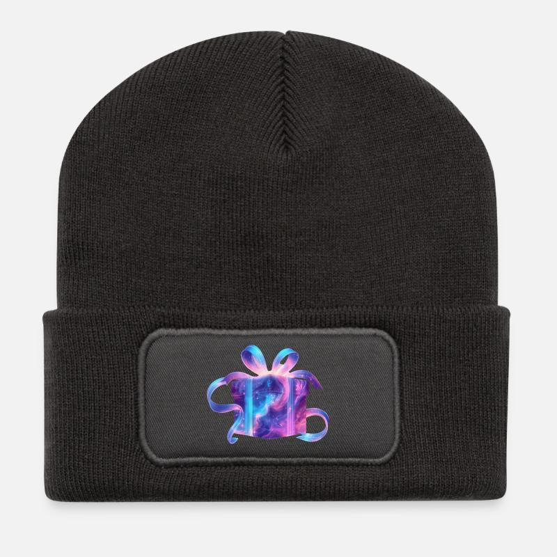 Ethereal Galaxy Gift - Recycled Patch Beanie - dark grey