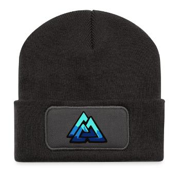 valknut wotan wotansknoten - Recycelte Patch Beanie - Dunkelgrau - Vorne