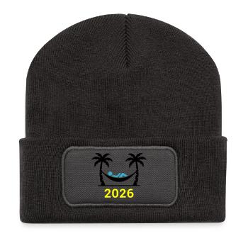 Hammock Palm Trees 2026 - Recycled Patch Beanie - dark grey - Front