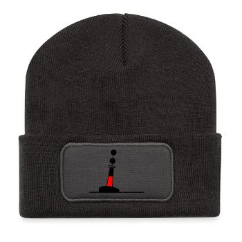 Bouée Navigation en mer du Nord Maritime en mer Baltique - Beanie recyclé à patch - charbon - Devant