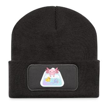 Baignoires Axolotl - Beanie recyclé à patch - charbon - Devant