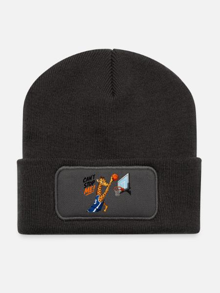 Du kannst mich nicht aufhalten - Recycelte Patch Beanie - Dunkelgrau