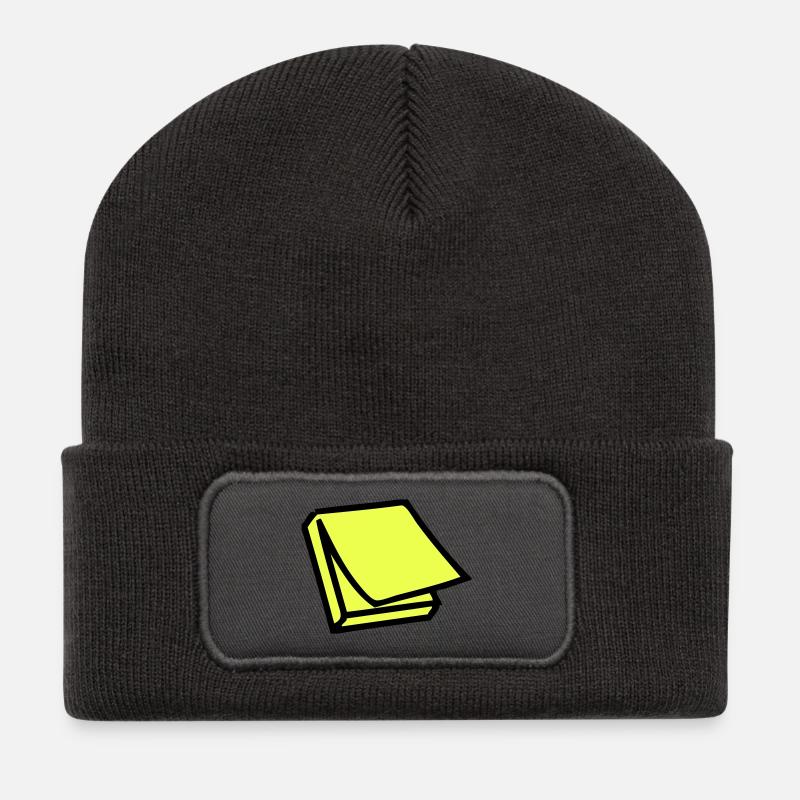 Postit - Recycelte Patch Beanie - Dunkelgrau