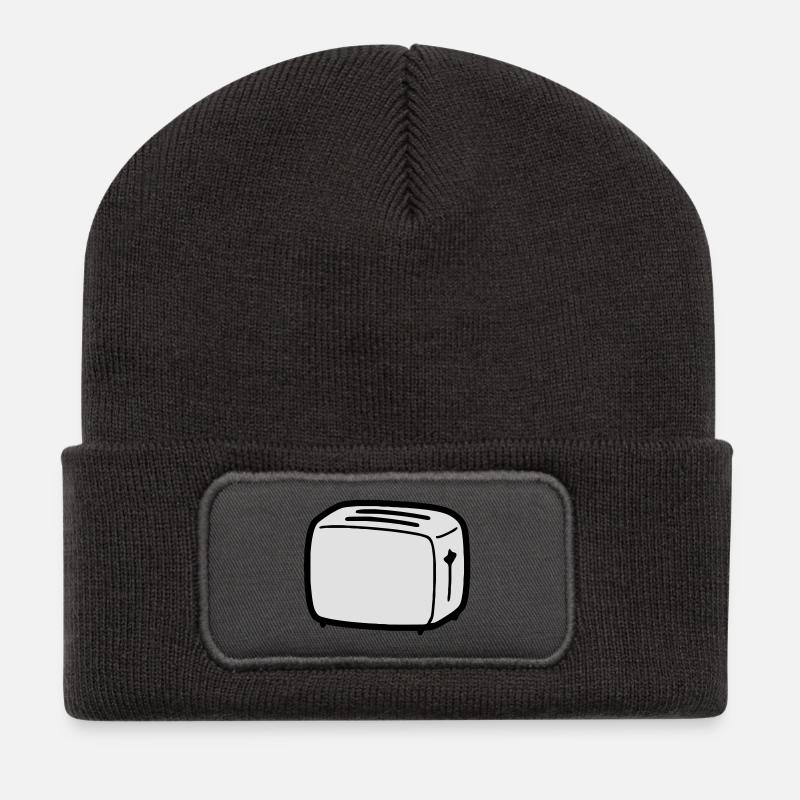toaster - Recycled Patch Beanie - dark grey