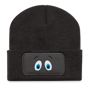 eyes - Recycled Patch Beanie - dark grey - Front