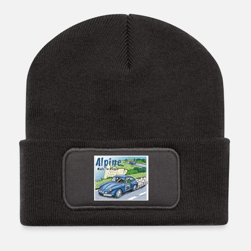 Polete in Alpin 106 - Recycelte Patch Beanie - Dunkelgrau