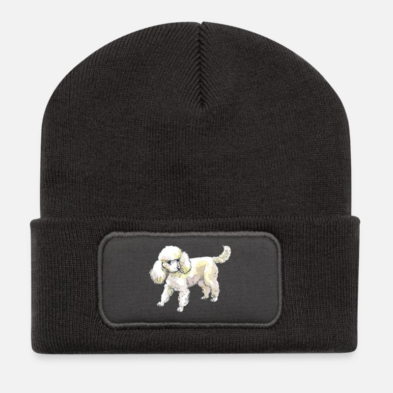 poodle - Recycled Patch Beanie - dark grey