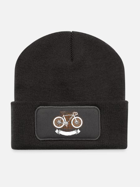 Vélo Sport Vélo Hobby Bicycle Cadeau Downhill - Beanie recyclé à patch - charbon