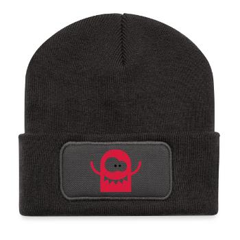 A crazy monster - Recycled Patch Beanie - dark grey - Front