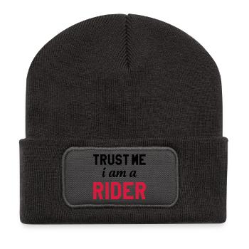 Trust me i am a Rider - Recycled Patch Beanie - dark grey - Front