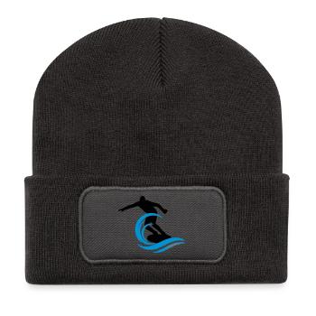 Surfer - Recycled Patch Beanie - dark grey - Front
