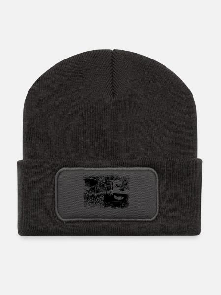 Simson Schwalbe - KR51 - Recycelte Patch Beanie - Dunkelgrau