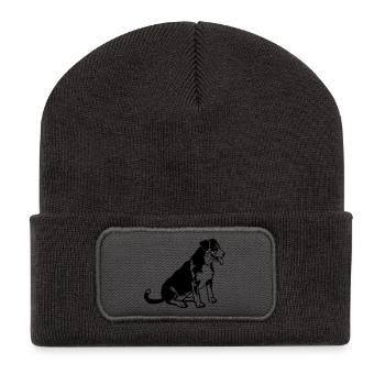 Entlebucher Sennenhund - Beanie recyclé à patch - charbon - Devant
