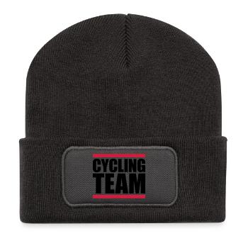 Sport Cycling Team - Recycelte Patch Beanie - Dunkelgrau - Vorne