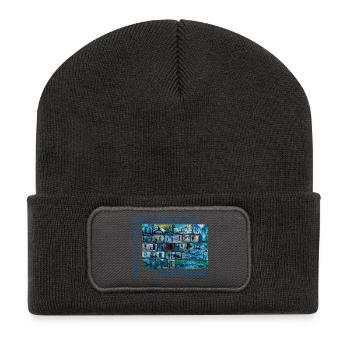 GALERIE ART PARIS LOUIS RUNEMBERG ADAGP - Beanie recyclé à patch - charbon - Devant