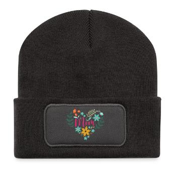 Best Mom Ever - Recycled Patch Beanie - dark grey - Front