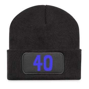 JAHRESTAG. ALLES GUTE ZUM GEBURTSTAG. ALLES GUTE ZUM GEBURTSTAG. - Recycelte Patch Beanie - Dunkelgrau - Vorne