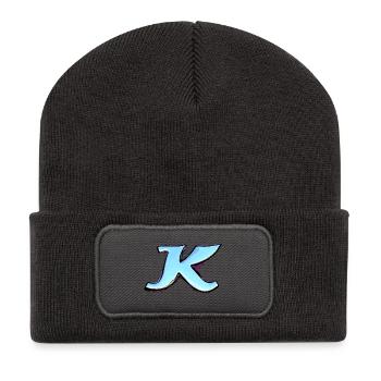 Buchstabe K - Recycelte Patch Beanie - Dunkelgrau - Vorne