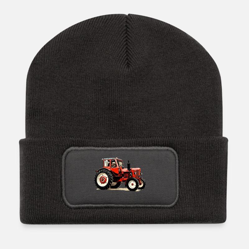 Belarus mts 50 - Recycelte Patch Beanie - Dunkelgrau