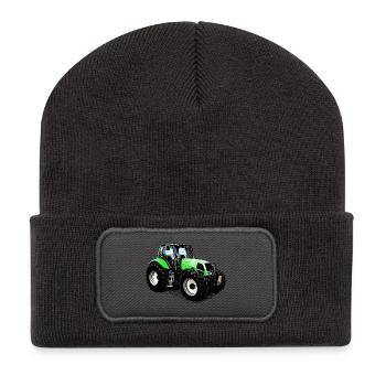 Drive the Deutz Tractor 230 MK3 - Recycled Patch Beanie - dark grey - Front