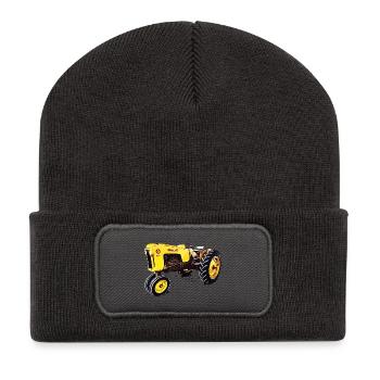 MINNEAPOLIS Traktor 4 STAR - Recycelte Patch Beanie - Dunkelgrau - Vorne