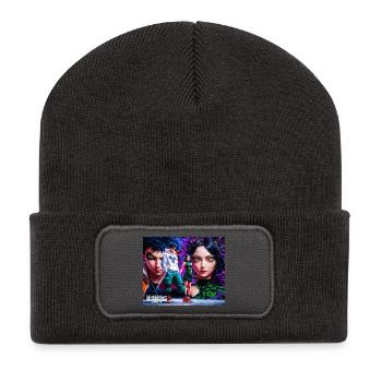 Rafa und Jolie Anime - Recycelte Patch Beanie - Dunkelgrau - Vorne