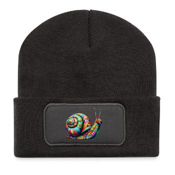 Snail - Recycled Patch Beanie - dark grey - Front