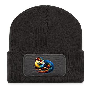 Otter - Recycled Patch Beanie - dark grey - Front