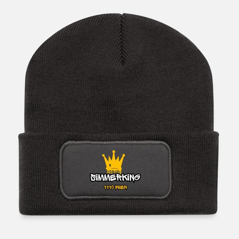Simmeringer MIJOTE ! - Beanie recyclé à patch - charbon