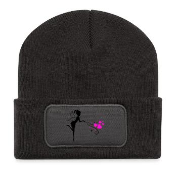 Fee Elfe Zauber - Recycelte Patch Beanie - Dunkelgrau - Vorne