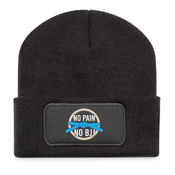 MMA BJJ jiu jitsu Jiu Jitsu brésilien vintage - Beanie recyclé à patch - charbon - Devant