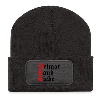 Home Country Dear Proud German Patriot - Recycled Patch Beanie - dark grey - Front