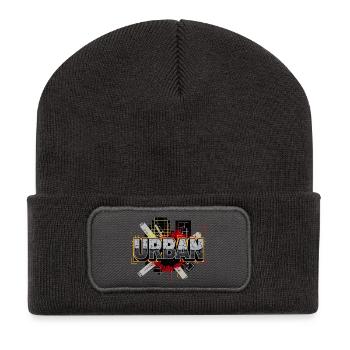 Urban Street Art Vintage - Recycled Patch Beanie - dark grey - Front