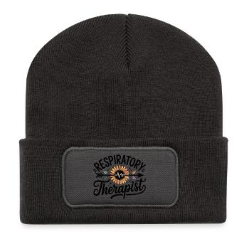 Sunflower Heartbeat Inspiration - Recycled Patch Beanie - dark grey - Front