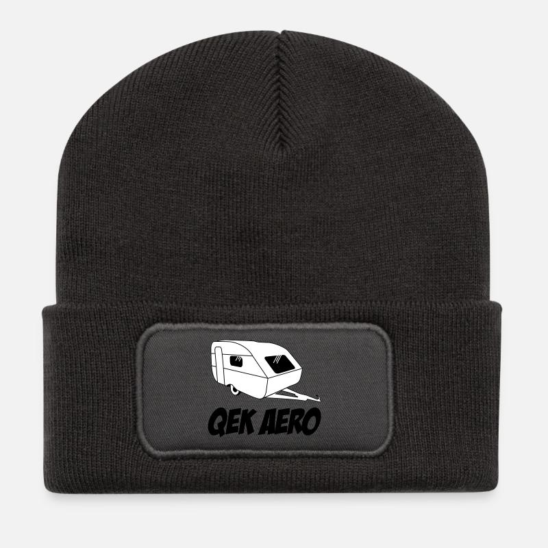QEK Aero - Recycled Patch Beanie - dark grey