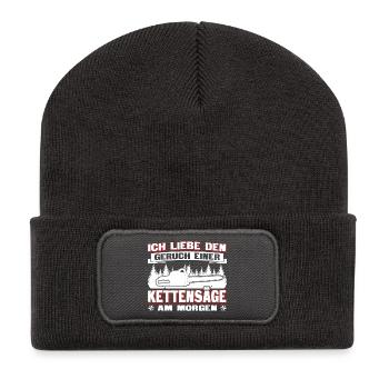 Smell chainsaw - Recycled Patch Beanie - dark grey - Front