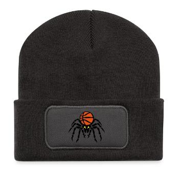 basketball spider spider spinner flask - Recycled Patch Beanie - dark grey - Front
