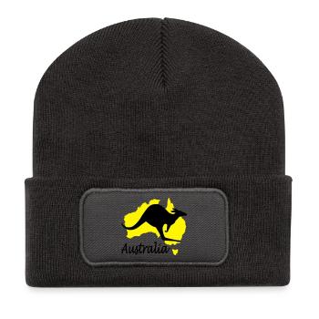australia - Recycled Patch Beanie - dark grey - Front