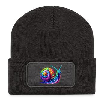 Snail - Recycled Patch Beanie - dark grey - Front