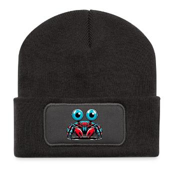 Crabe - Beanie recyclé à patch - charbon - Devant