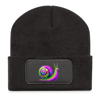 Snail - Recycled Patch Beanie - dark grey - Front