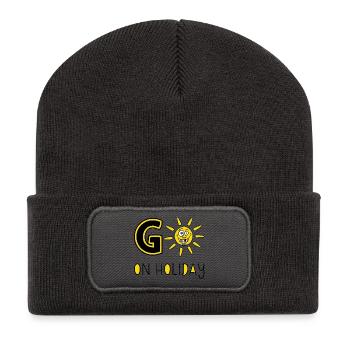 Sun and holidays - Recycled Patch Beanie - dark grey - Front
