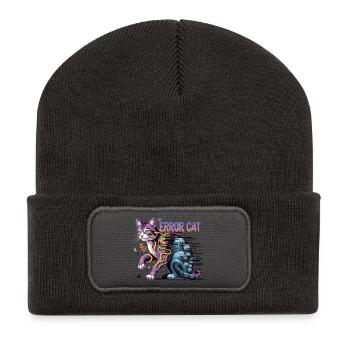 The Errant Cat Digital Art - Recycled Patch Beanie - dark grey - Front