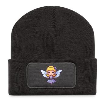 Fee Süß Baby Märchen - Recycelte Patch Beanie - Dunkelgrau - Vorne