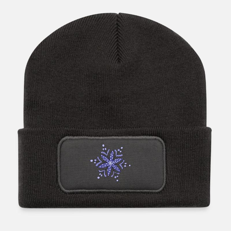 blaue_Schneeflocke - Recycled Patch Beanie - dark grey