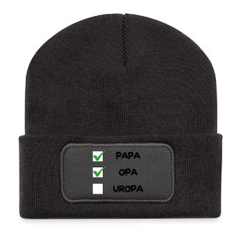 Liste de contrôle OPA - Beanie recyclé à patch - charbon - Devant